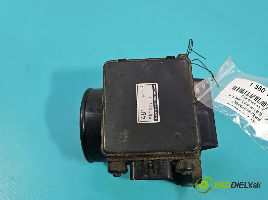 Mitsubishi Outlander I 2003-2006 2.0 16V 136 HP manual 100 kW 1997 cm3 5- průtokoměr: E5T08271 (Váha vzduchu)