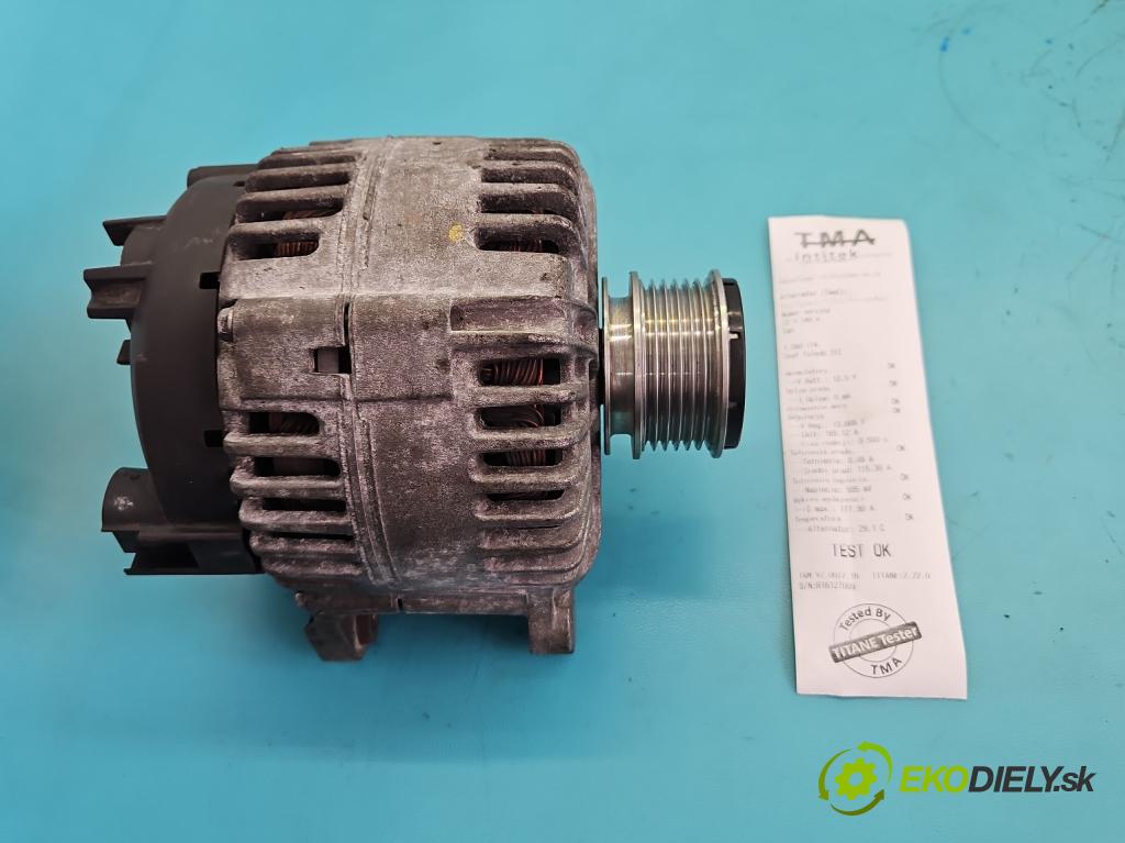 Seat Toledo III 2004-2009 1.6 SR 102 HP manual 75 kW 1595 cm3 5- Alternator 06F903023C (Alternátor)