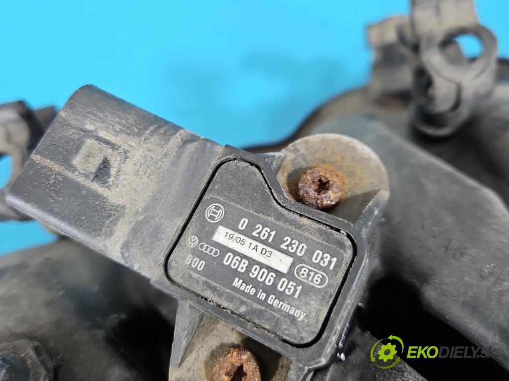 Seat Toledo III 2004-2009 1.6 SR 102 HP manual 75 kW 1595 cm3 5- zvod nasávací 06A133203DL (Sacie potrubie)