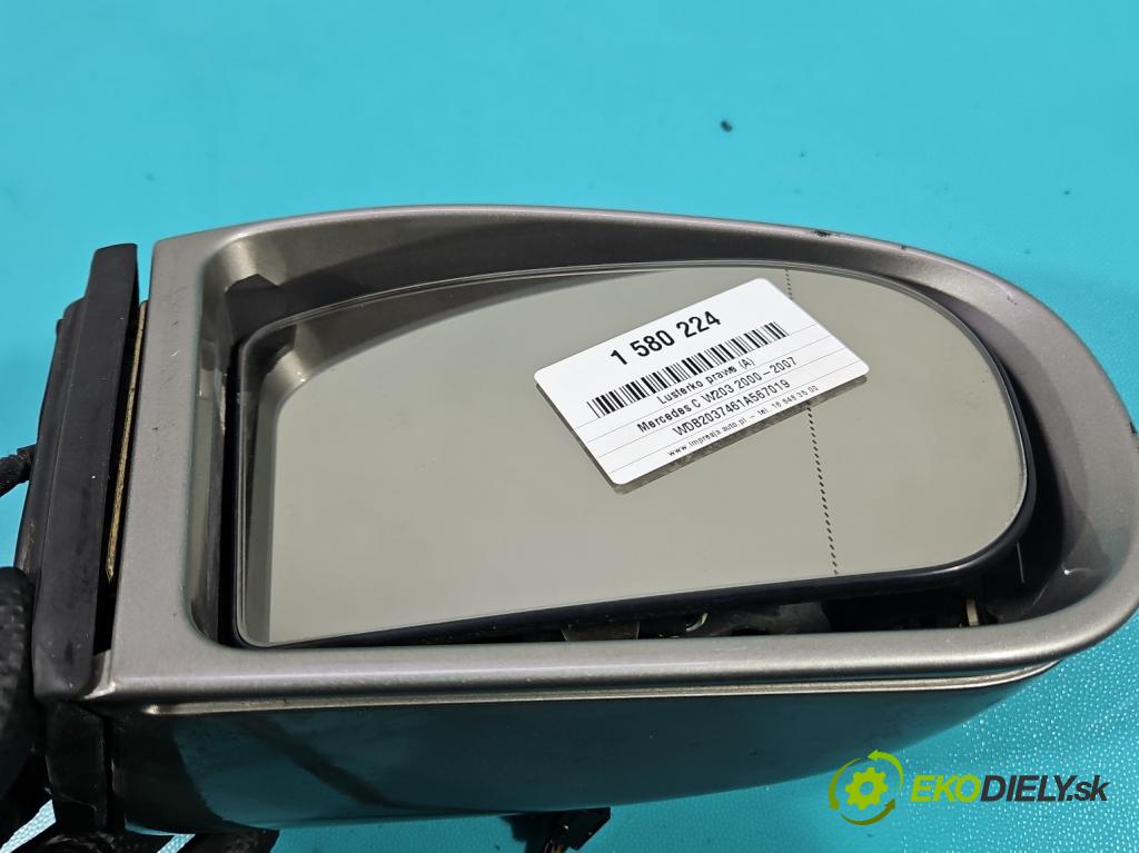 Mercedes C W203 2000-2007 1.8 Kompresor 143 HP manual 105 kW 1796 cm3 3- zrkadlo pravé  (Kľučka dverí ostatné)