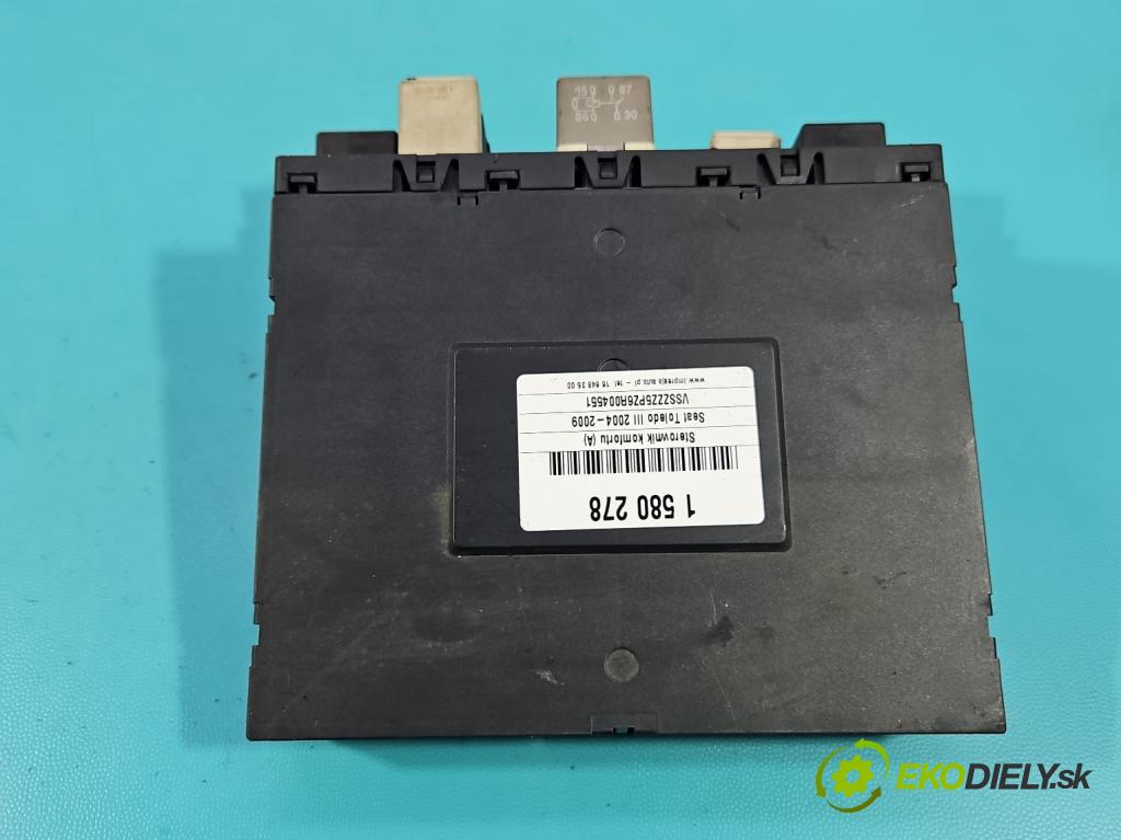 Seat Toledo III 2004-2009 1.6 SR 102 HP manual 75 kW 1595 cm3 5- riadiaca jednotka komfortu 3C0937049E