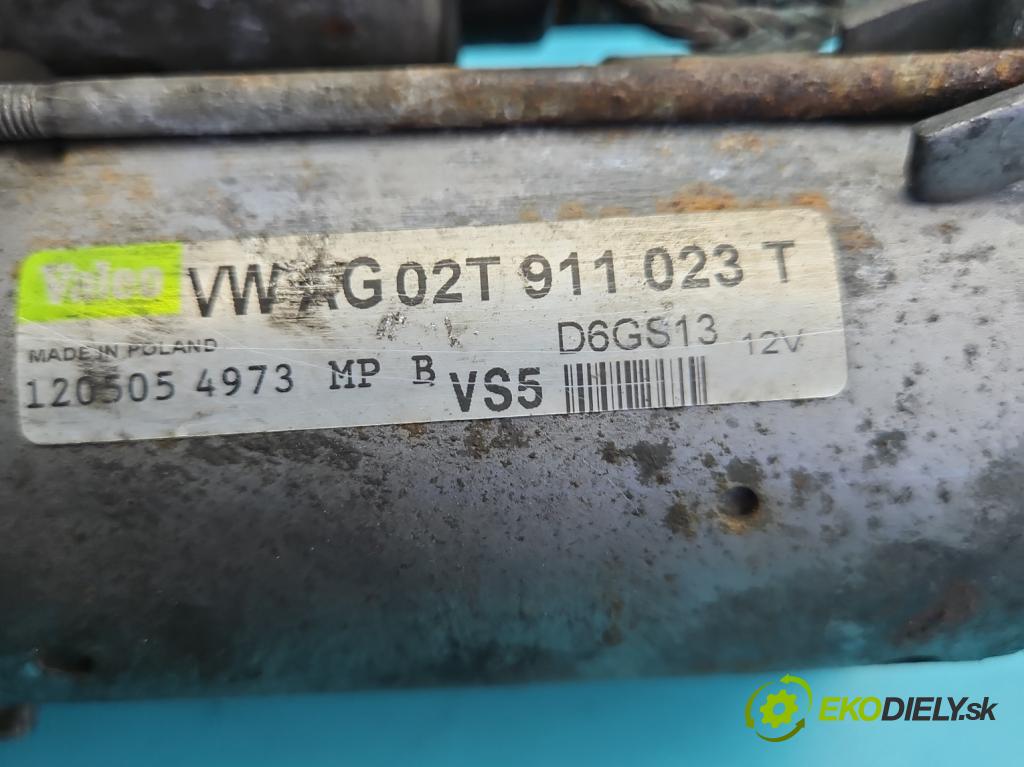 Seat Toledo III 2004-2009 1.6 SR 102 HP manual 75 kW 1595 cm3 5- štartér 02T911023T (Štartér)