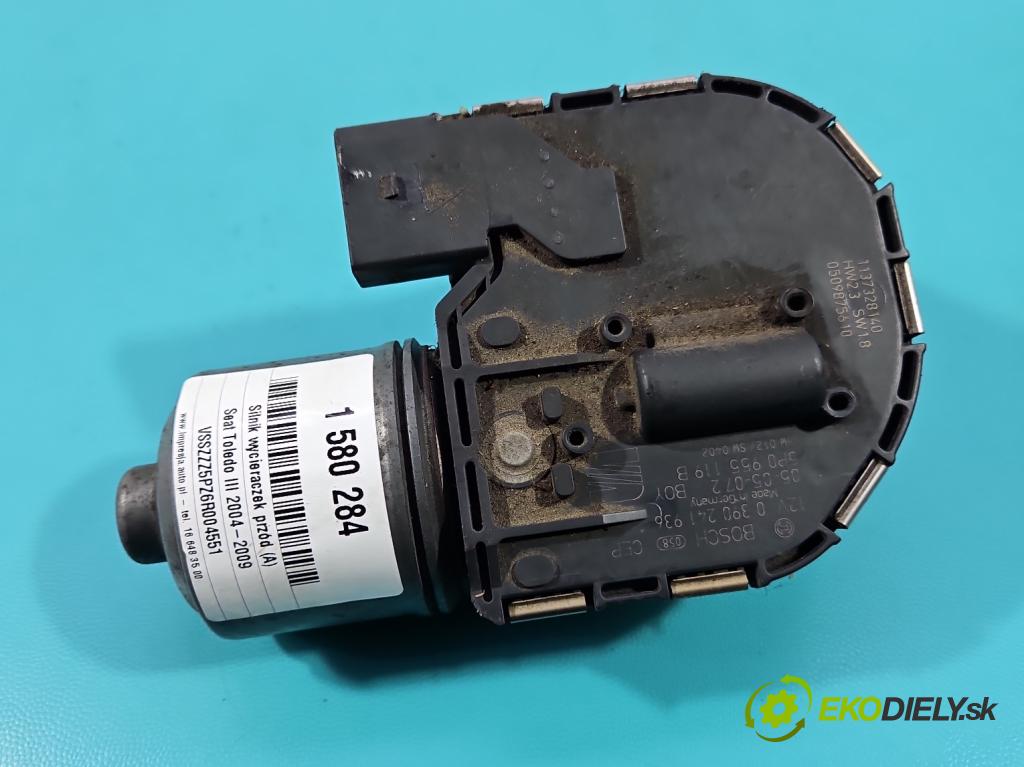 Seat Toledo III 2004-2009 1.6 SR 102 hp manual 75 kW 1595 cm3 5- motor stěračů přední 0390241936