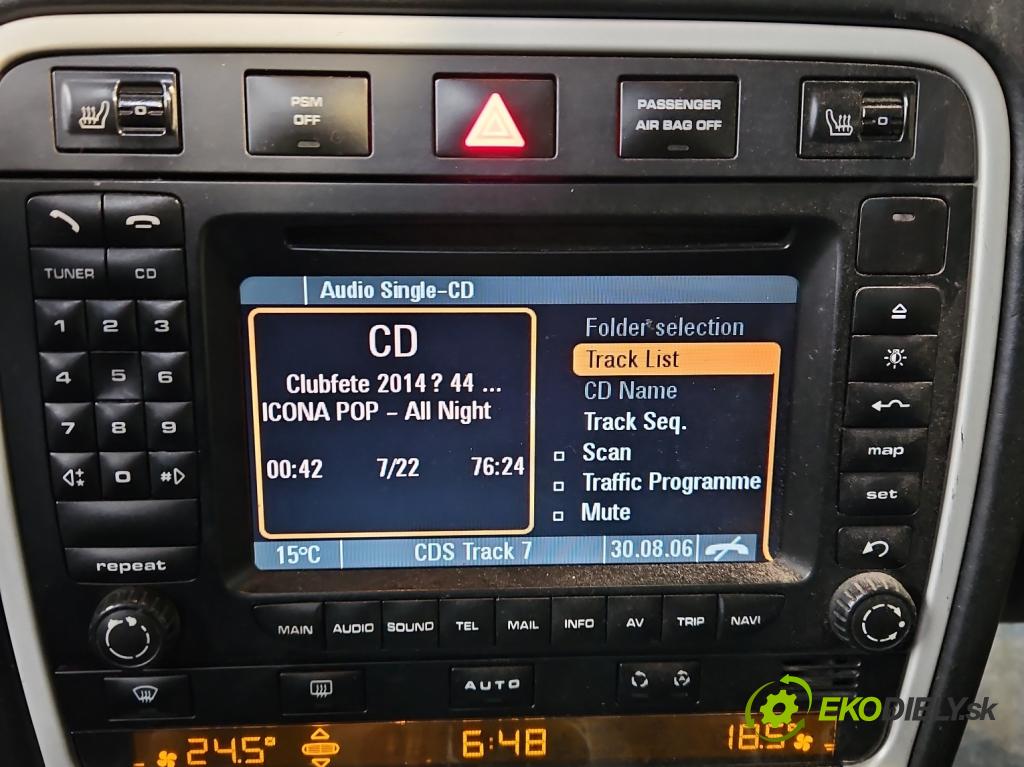 Porsche Cayenne I 2002-2010 4.5 V8 340KM: automatic 250 kW 4511 cm3 5- Radio originál 7L5035192B