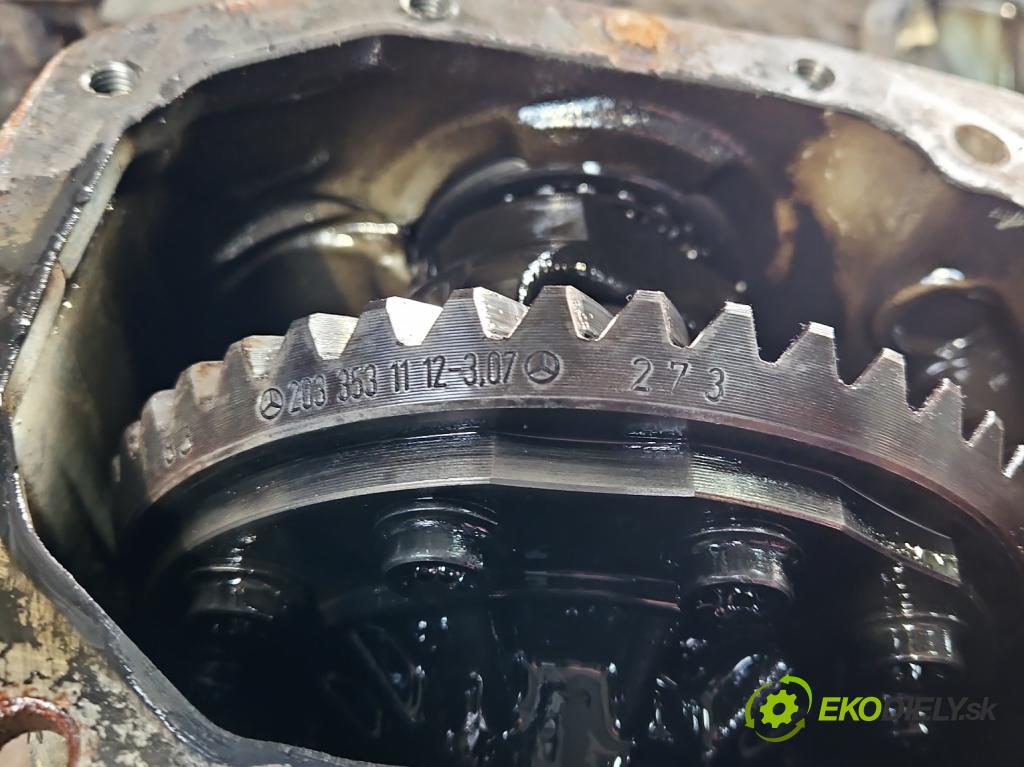 Mercedes C W203 2000-2007 1.8 Kompresor 143 HP manual 105 kW 1796 cm3 3- Most: zadní: 2033531112