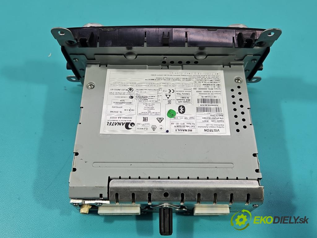 Renault Clio IV 2012-2020 1.2 16V 73 HP manual 54 kW 1149 cm3 5- Radio originál 281153307R