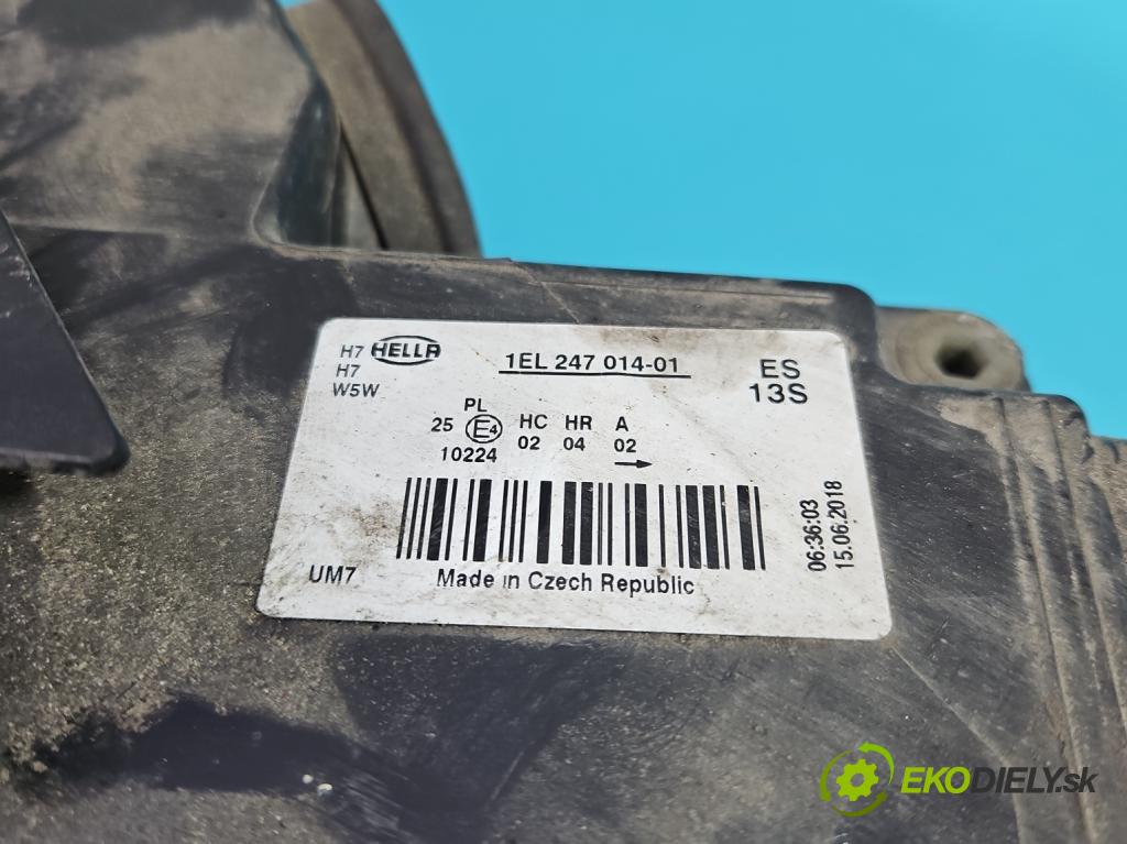 Vw Passat B6 2005-2010 2.0 tdi 122 HP manual 90 kW 1968 cm3 4- Reflektor: ľavý 1EL247014 (Kľučka dverí ostatné)