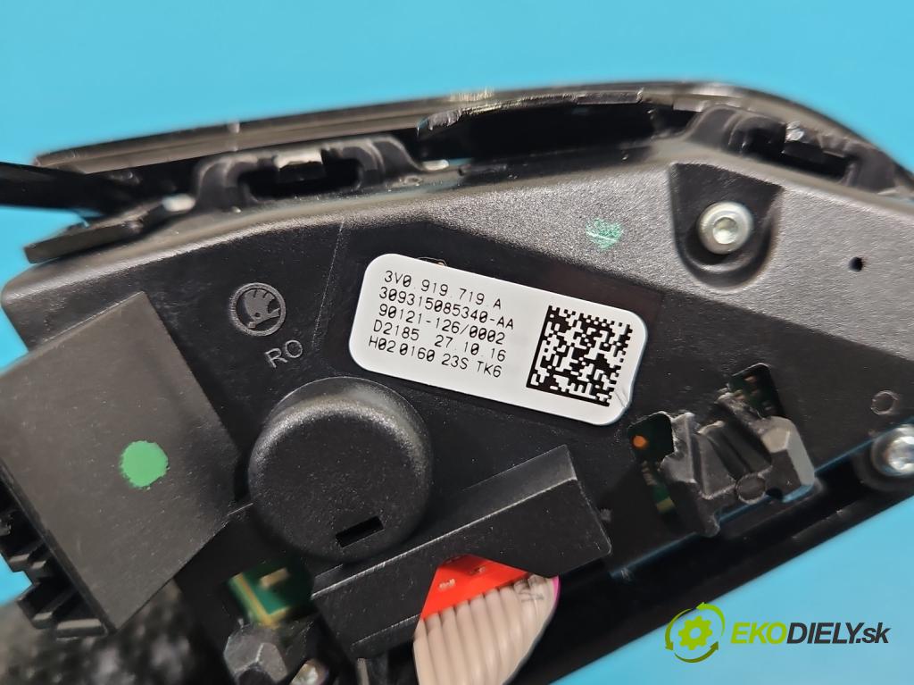 Skoda Octavia III 2013- 1.4 TSI 150 hp manual 110 kW 1395 cm3 5- Přepínač multifunkční: řízení: 5E0419685A (Páčky pod volantem)