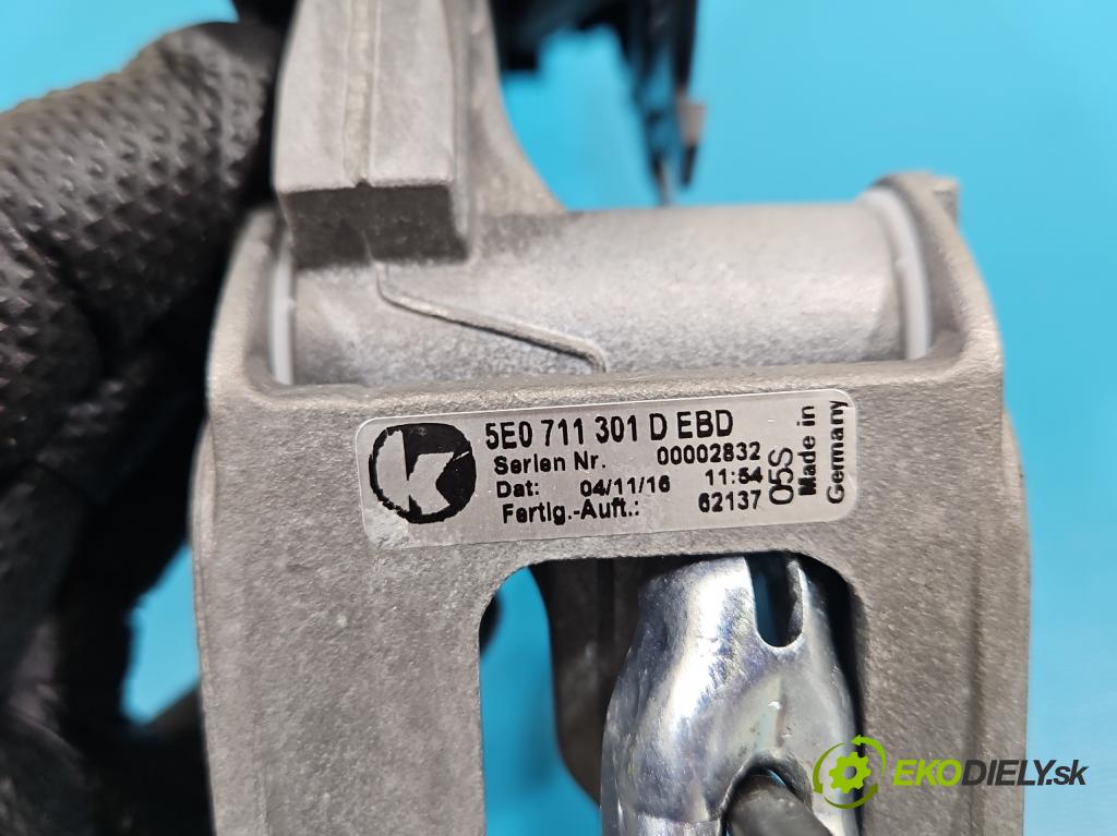 Skoda Octavia III 2013- 1.4 TSI 150 HP manual 110 kW 1395 cm3 5- Páka: brzda: ručný 5E0711301D