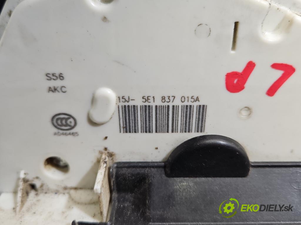 Skoda Octavia III 2013- 1.4 TSI 150 HP manual 110 kW 1395 cm3 5- zámok predné ľavý 5E1837015A