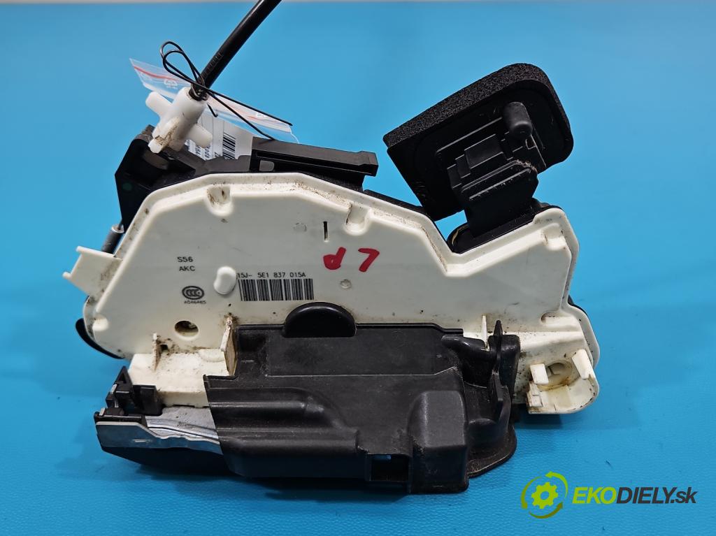Skoda Octavia III 2013- 1.4 TSI 150 HP manual 110 kW 1395 cm3 5- zámok predné ľavý 5E1837015A