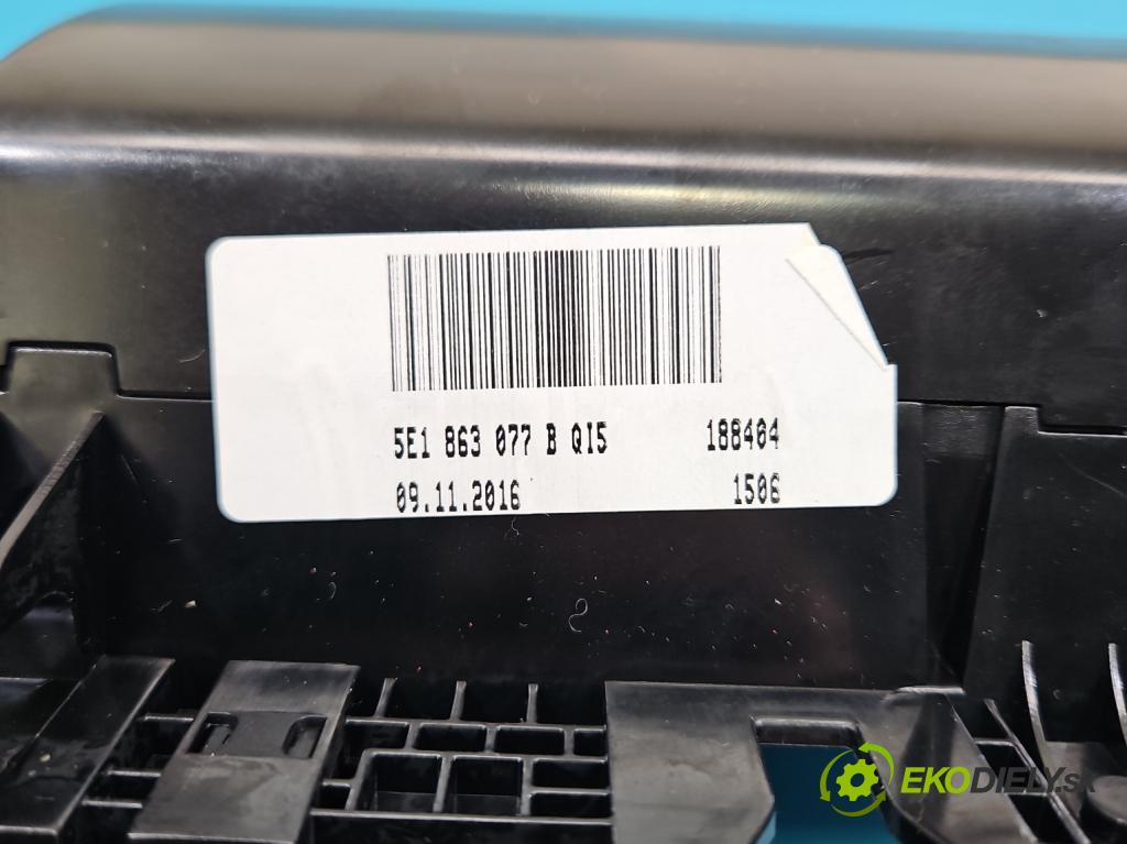 Skoda Octavia III 2013- 1.4 TSI 150 hp manual 110 kW 1395 cm3 5- lišta ozdobná interiéry: 5E1863212A