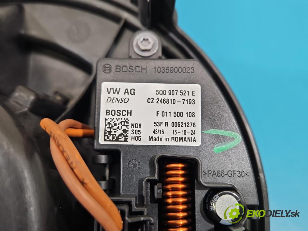 Skoda Octavia III 2013- 1.4 TSI 150 hp manual 110 kW 1395 cm3 5- ventilátor vzduchu 5Q0907521E