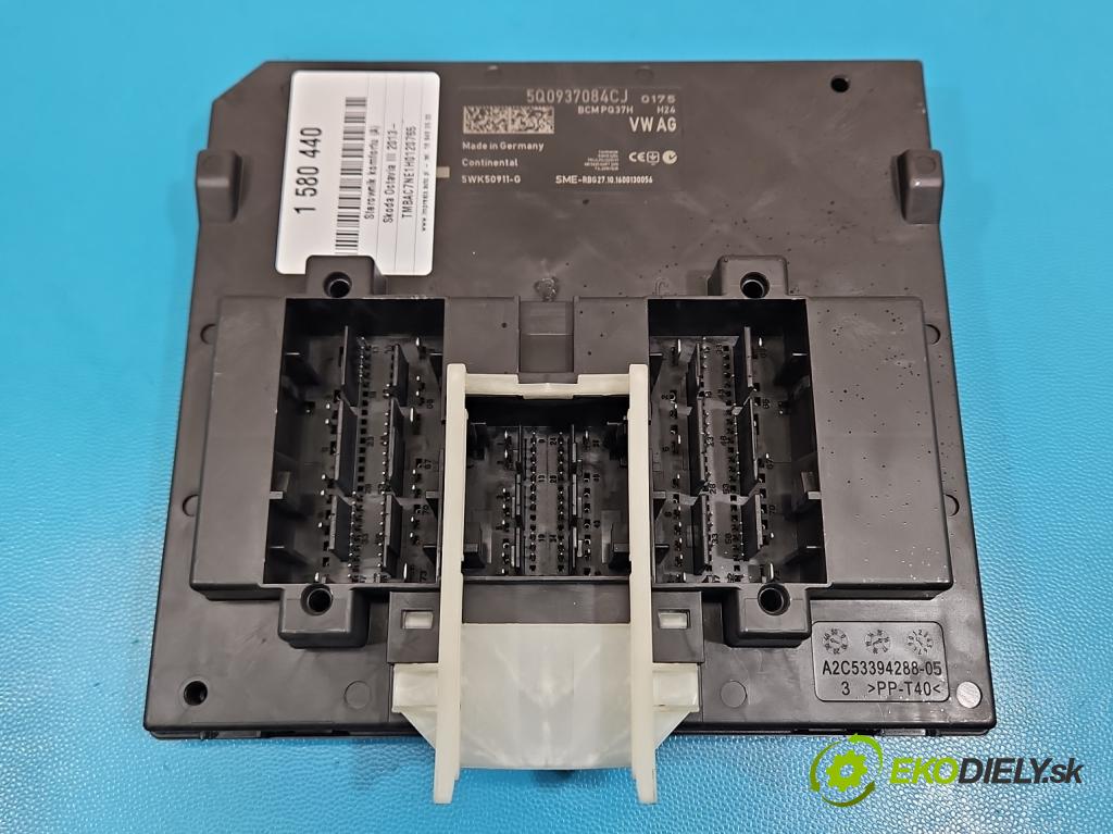 Skoda Octavia III 2013- 1.4 TSI 150 hp manual 110 kW 1395 cm3 5- řídící jednotka komfortu 5Q0937084CJ