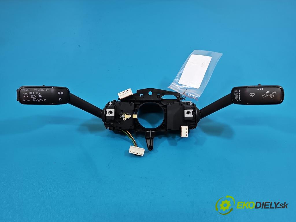 Skoda Octavia III 2013- 1.4 TSI 150 HP manual 110 kW 1395 cm3 5- prepínač komplex: 5Q0953507FR (Prepínacie páčky pod volantom)