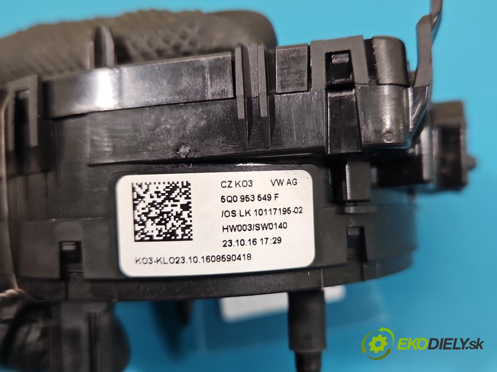 Skoda Octavia III 2013- 1.4 TSI 150 HP manual 110 kW 1395 cm3 5- Páska: airbag 5Q0953549F (Airbag)