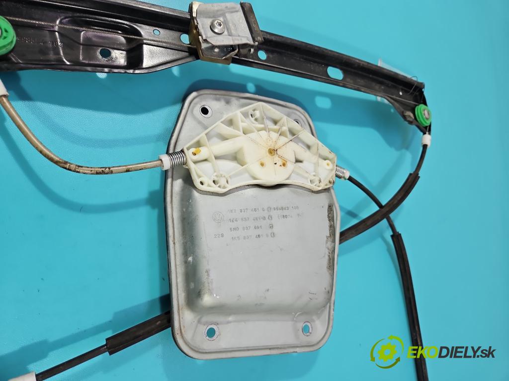 Vw Golf plus 1.4 TSI 122 hp manual 90 kW 1390 cm3 5- mechanismus stahování přední levý 5K0959793A