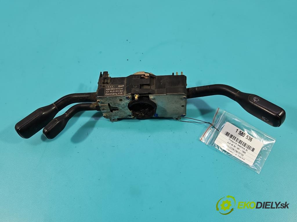 Audi 80 B4 1991-1994 1.9 tdi 90 HP manual 66 kW 1896 cm3 5- prepínač komplex: 443953513H (Prepínacie páčky pod volantom)