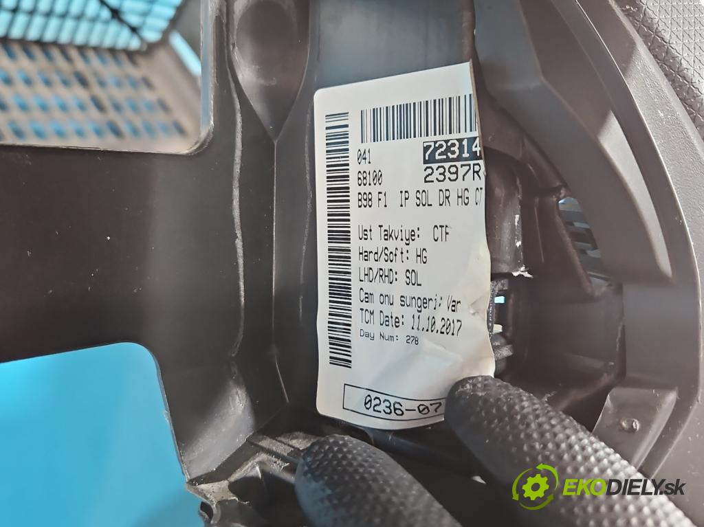 Renault Clio IV 2012-2020 1.2 16V 73 hp manual 54 kW 1149 cm3 5- kokpit,přistrojova deska