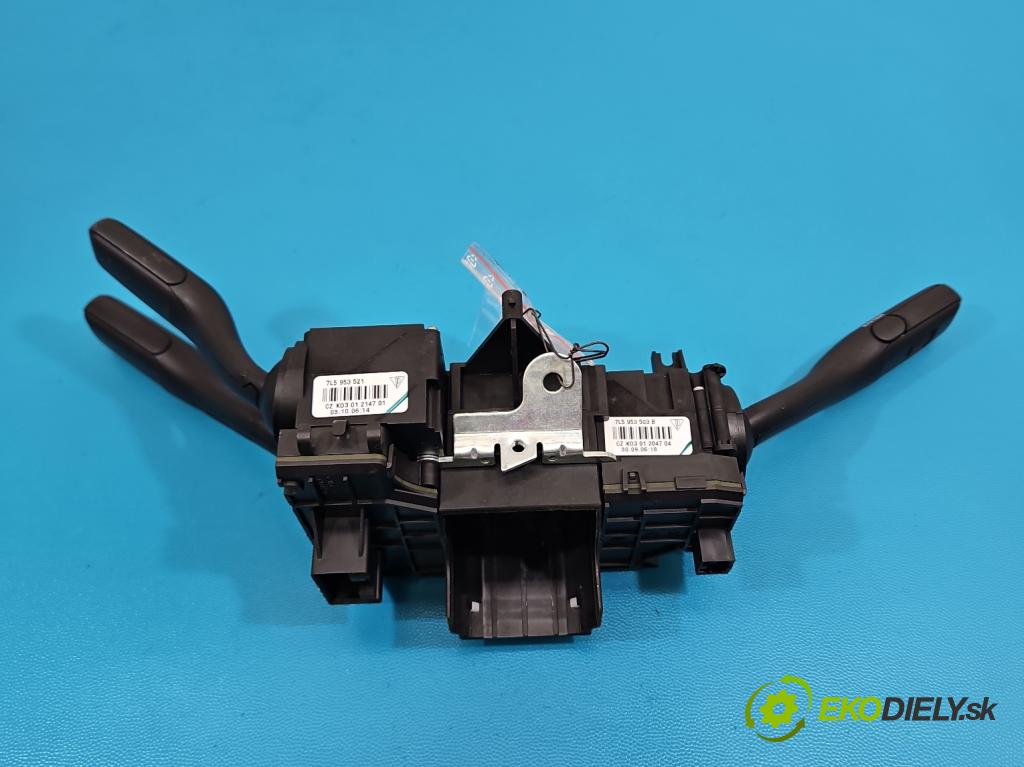 Porsche Cayenne I 2002-2010 4.5 V8 340KM: automatic 250 kW 4511 cm3 5- prepínač komplex: 7L5953549C (Prepínacie páčky pod volantom)