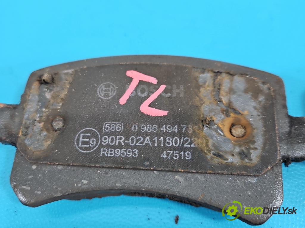 Vw Tiguan I 2007-2016 1.4 TSI 150 HP manual 110 kW 1390 cm3 5- Štíty: brzdové zadné