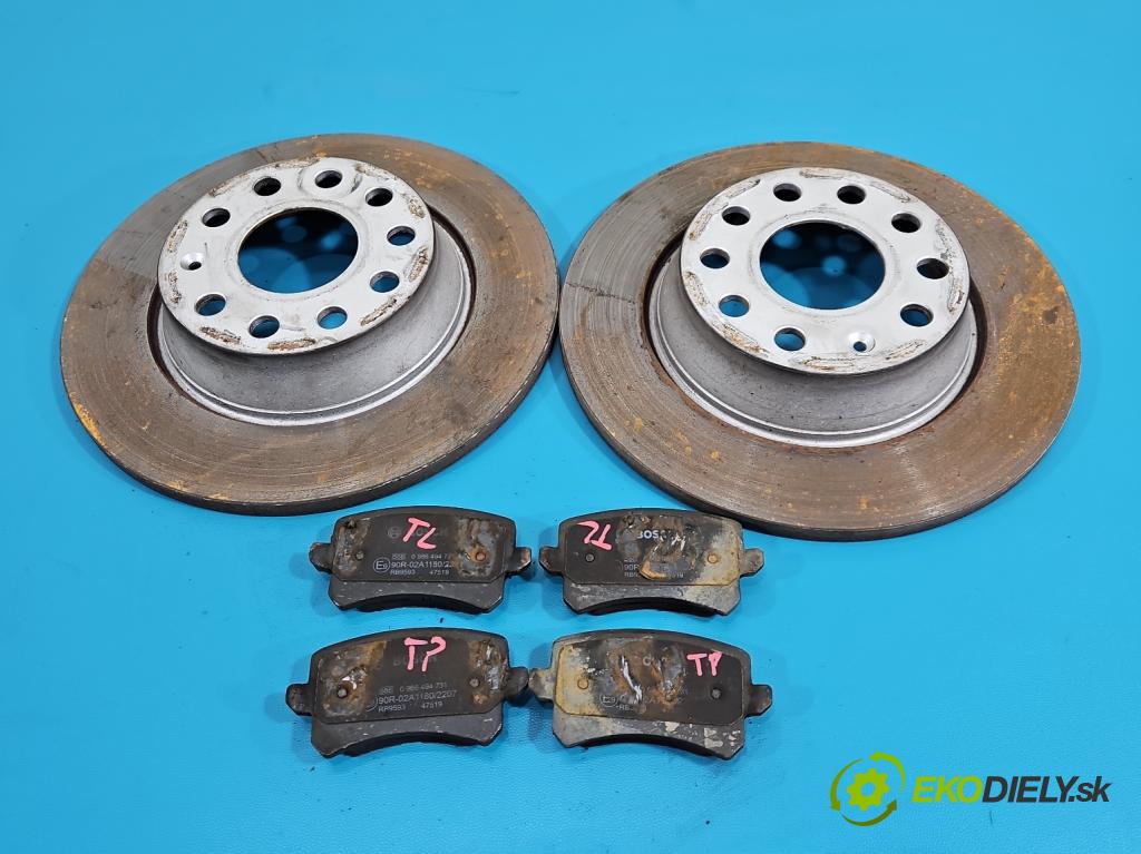 Vw Tiguan I 2007-2016 1.4 TSI 150 HP manual 110 kW 1390 cm3 5- Štíty: brzdové zadné 