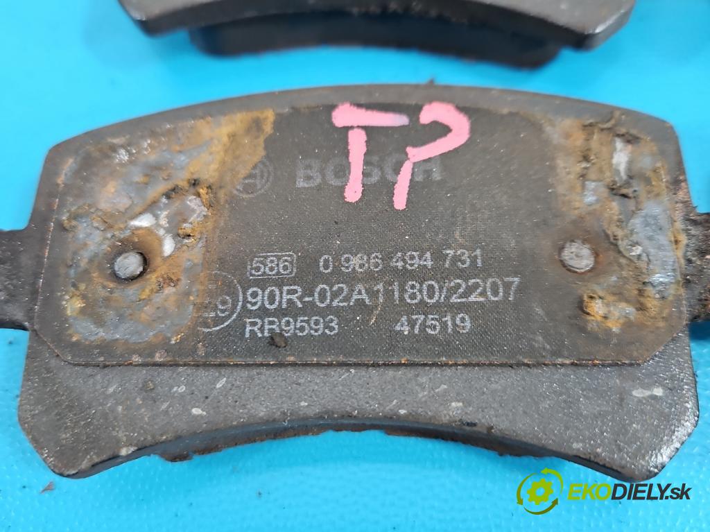 Vw Tiguan I 2007-2016 1.4 TSI 150 HP manual 110 kW 1390 cm3 5- Štíty: brzdové zadné