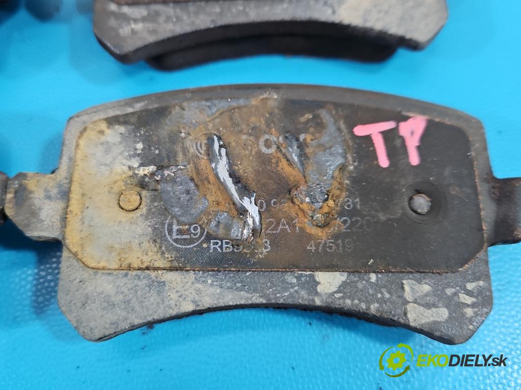 Vw Tiguan I 2007-2016 1.4 TSI 150 HP manual 110 kW 1390 cm3 5- Štíty: brzdové zadné