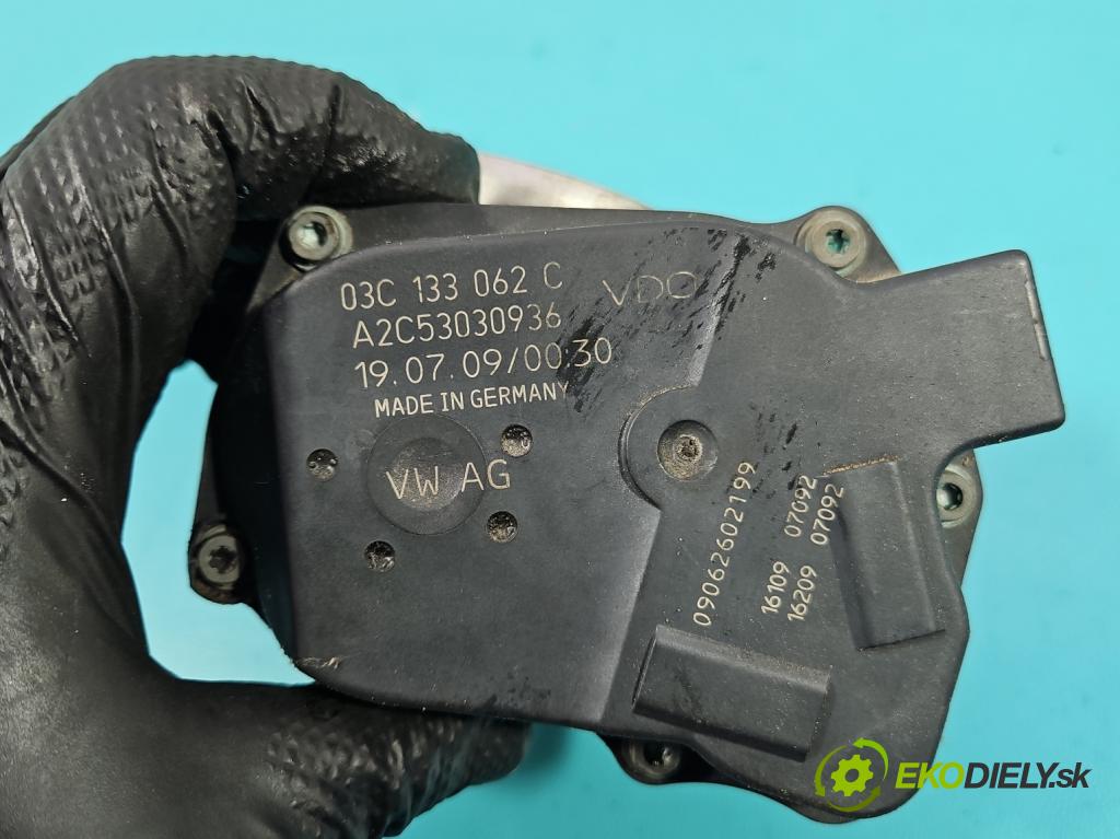 Vw Golf plus 1.4 TSI 122 hp manual 90 kW 1390 cm3 5- škrticí klapka 03C133062C (Škrticí klapka)