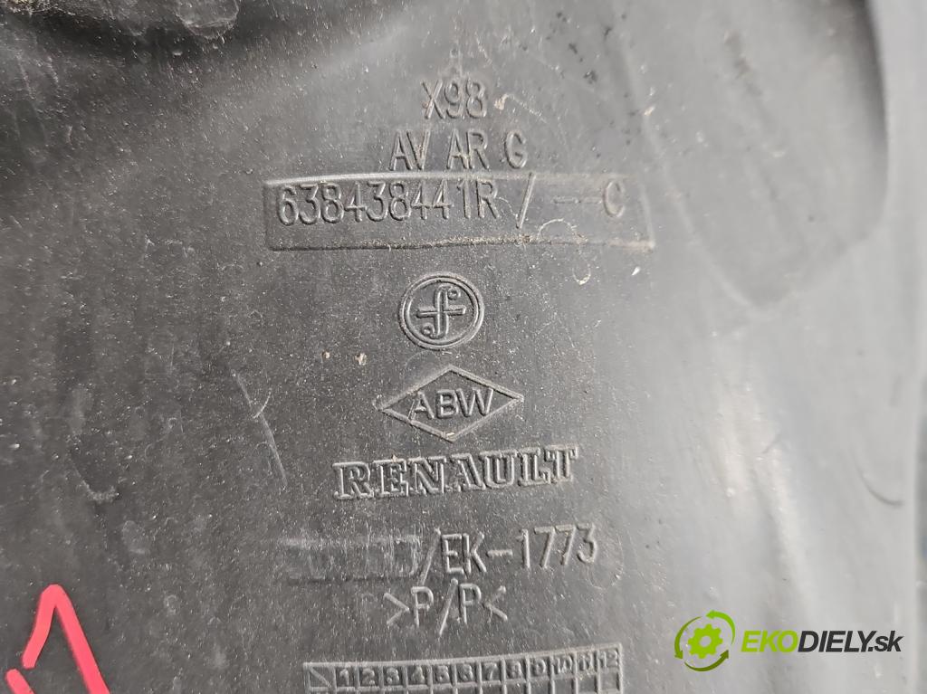 Renault Clio IV 2012-2020 1.2 16V 73 HP manual 54 kW 1149 cm3 5- Blatník: predné ľavé 638458563R