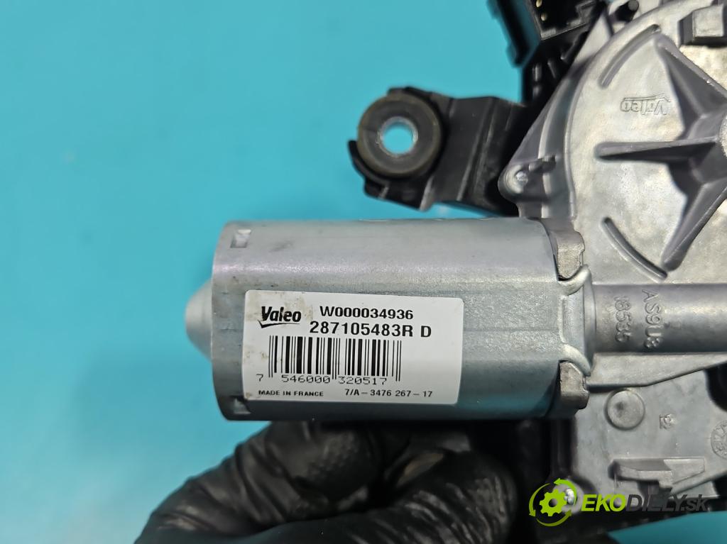 Renault Clio IV 2012-2020 1.2 16V 73 HP manual 54 kW 1149 cm3 5- motor stieračov zadné 287105483R