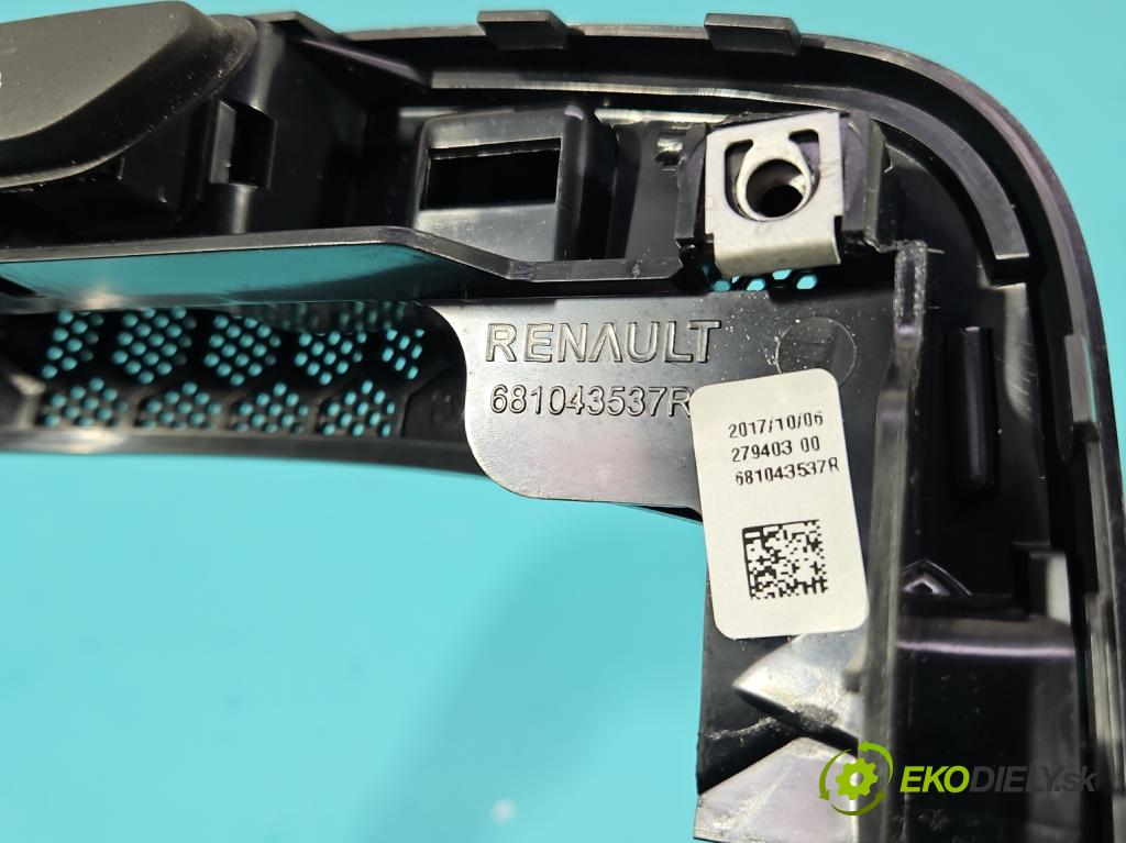 Renault Clio IV 2012-2020 1.2 16V 73 hp manual 54 kW 1149 cm3 5- rameček rádia 681043537R