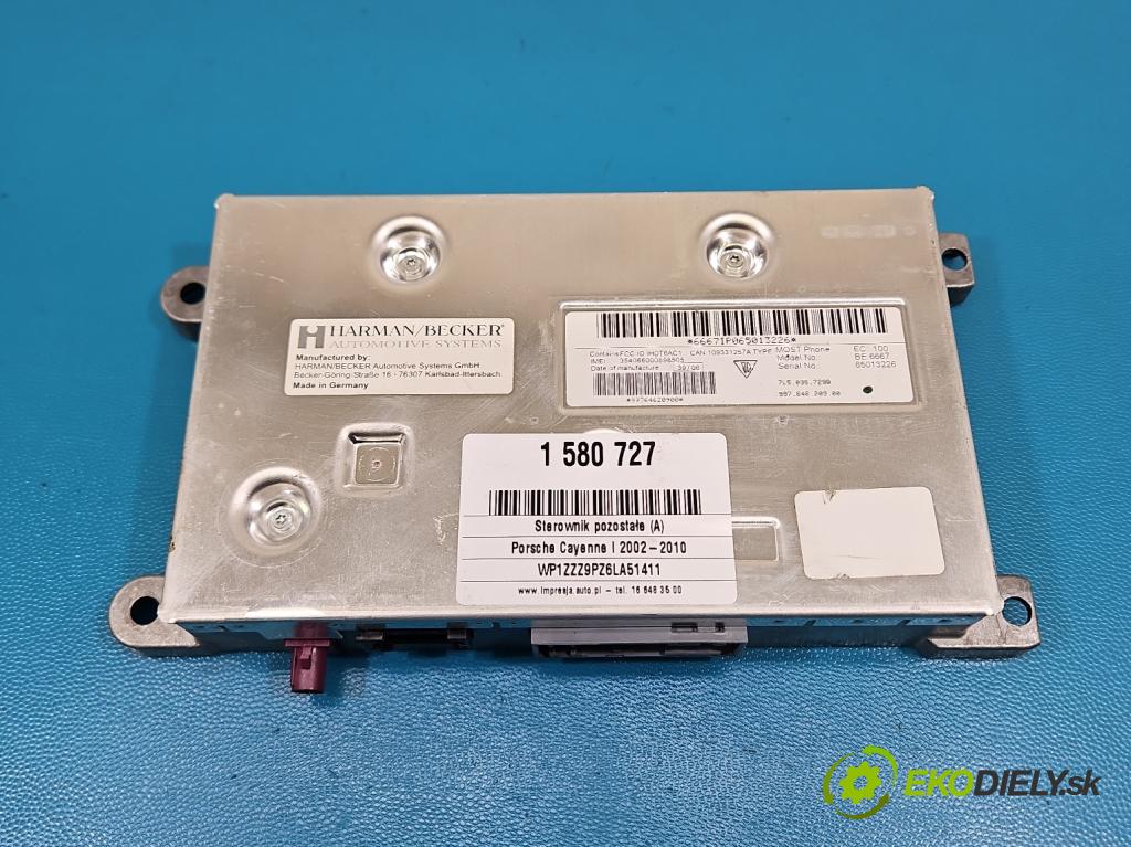 Porsche Cayenne I 2002-2010 4.5 V8 340KM: automatic 250 kW 4511 cm3 5- riadiaca jednotka ostatné 7L5035729B