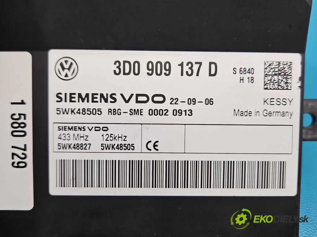 Porsche Cayenne I 2002-2010 4.5 V8 340KM: automatic 250 kW 4511 cm3 5- riadiaca jednotka ostatné 3D0909137D