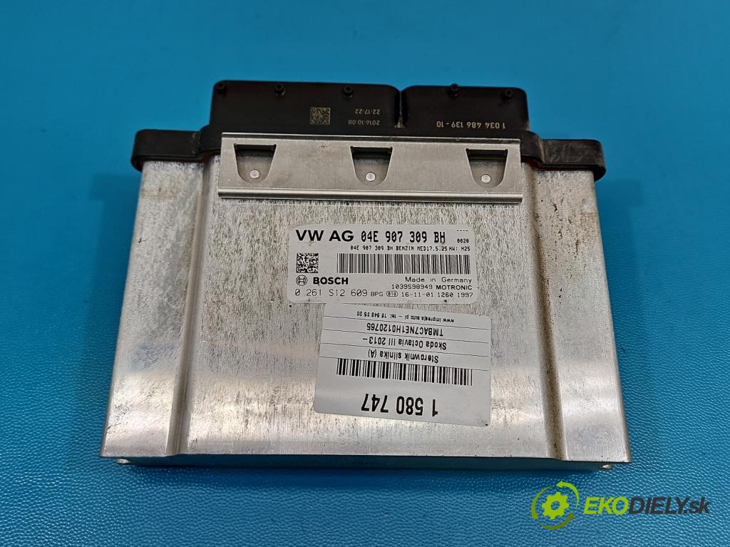 Skoda Octavia III 2013- 1.4 TSI 150 hp manual 110 kW 1395 cm3 5- řídící jednotka motoru 04E907309BH