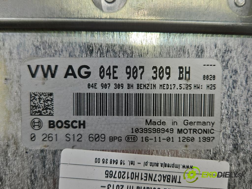 Skoda Octavia III 2013- 1.4 TSI 150 hp manual 110 kW 1395 cm3 5- řídící jednotka motoru 04E907309BH