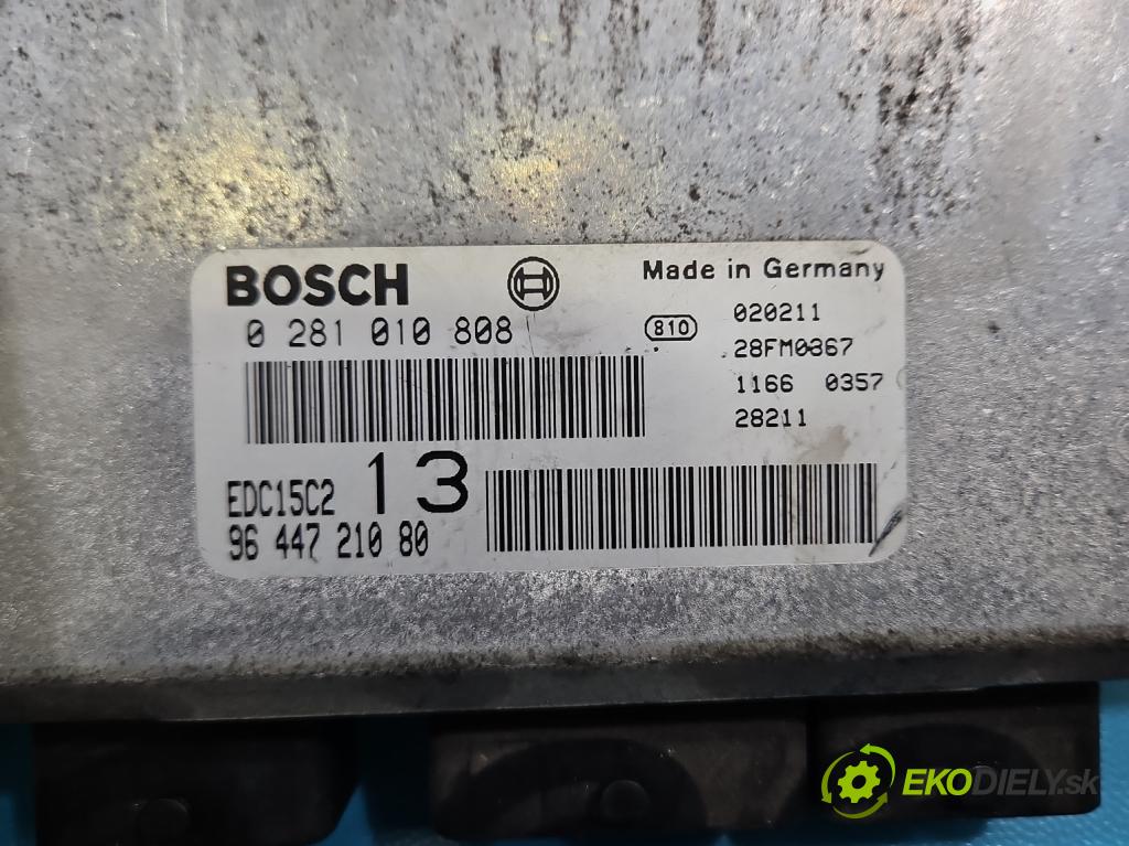 Citroen C5 I 2001-2008 2.0 hdi 109 HP manual 80 kW 1997 cm3 5- riadiaca jednotka motora 0281010808