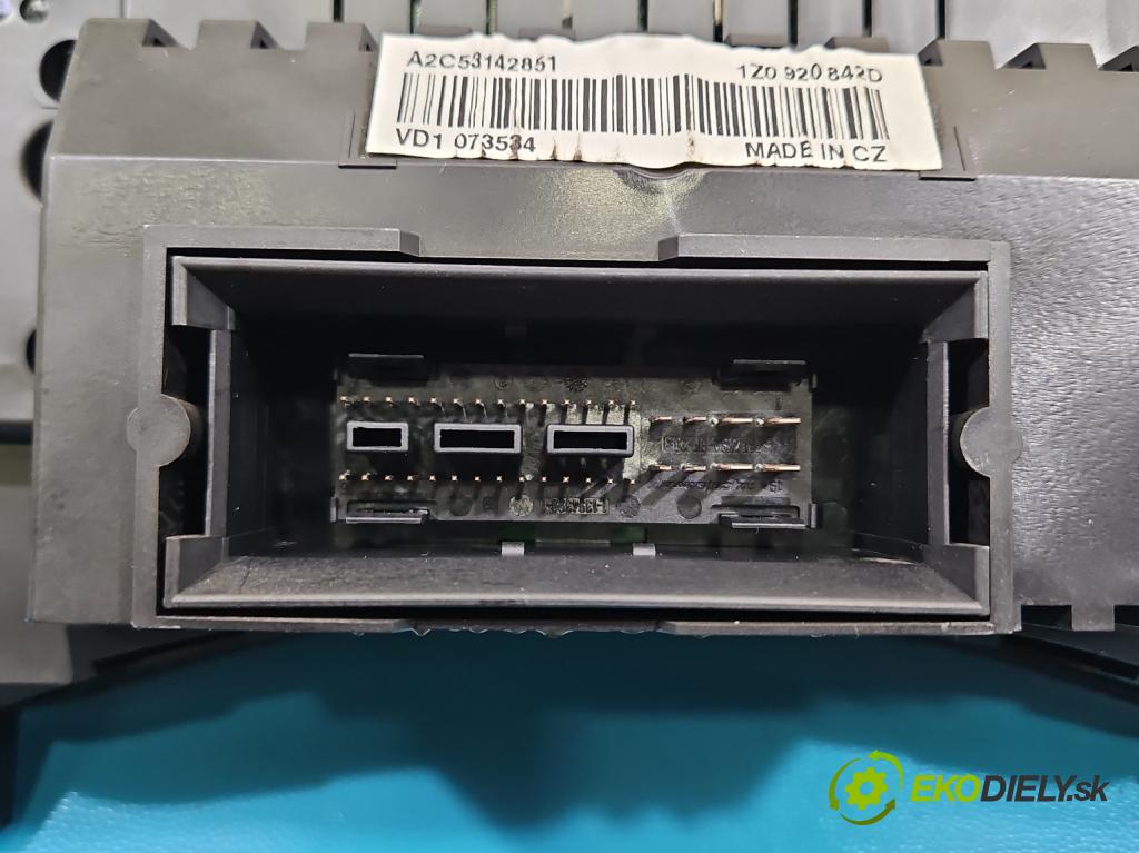 Skoda Octavia II 2004-2013 1.9 tdi 105 HP manual 77 kW 1896 cm3 5- prístrojovka/ budíky 1Z0920842D (Prístrojová doska)