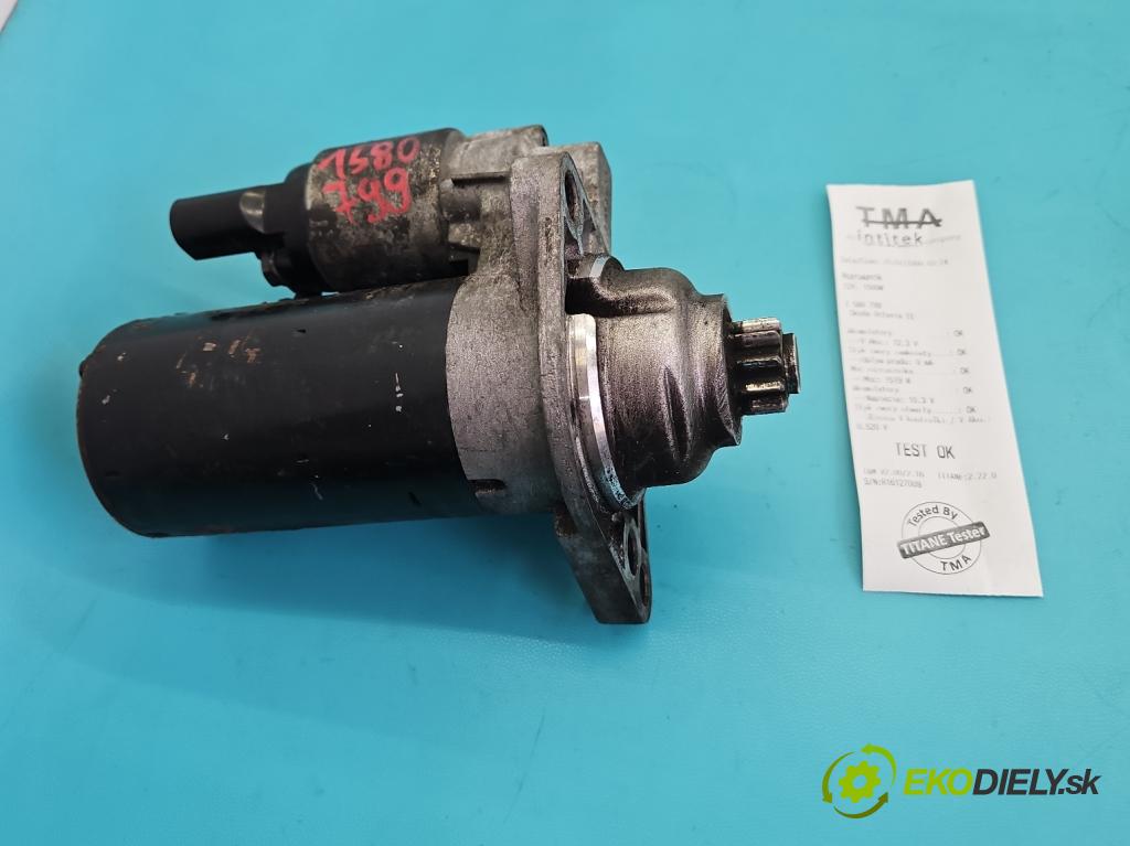 Skoda Octavia II 2004-2013 1.9 tdi 105 hp manual 77 kW 1896 cm3 5- startér:  (Startér)