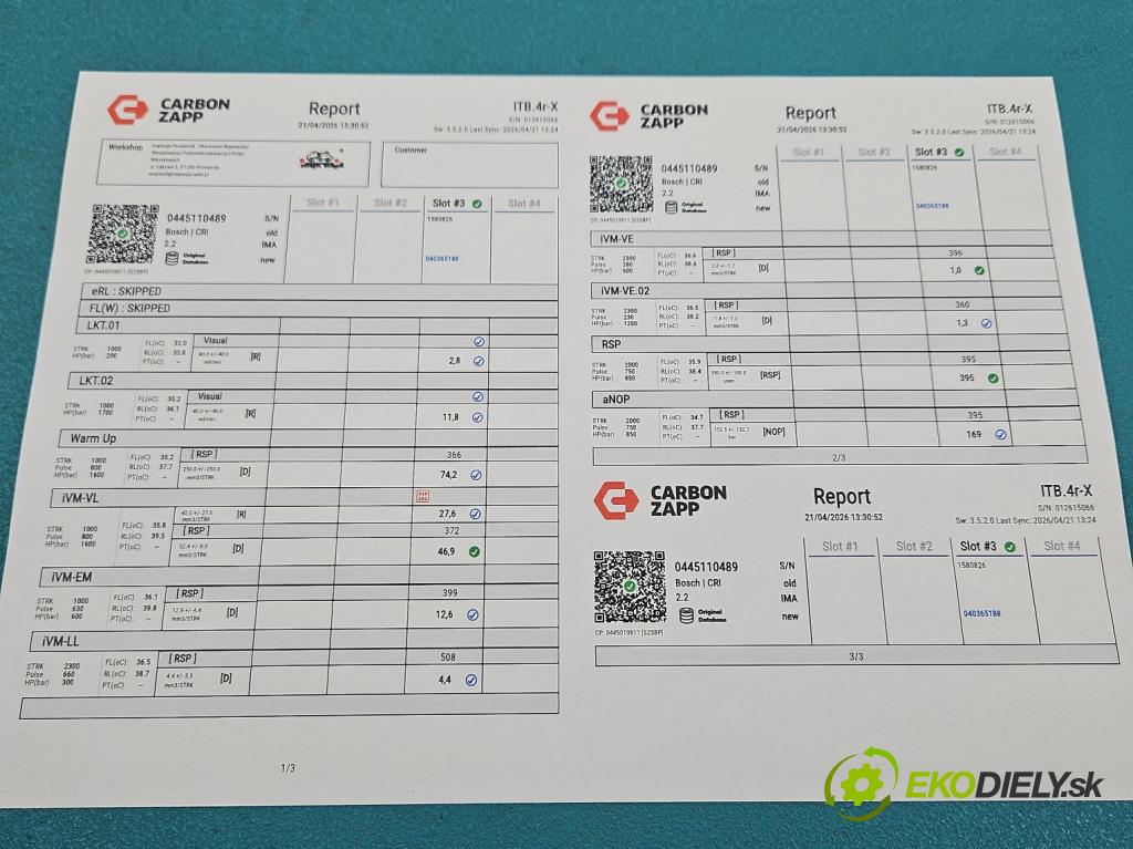 Ford Focus Mk3 2010-2018 1.5 tdci 95 HP manual 70 kW 1499 cm3 5- vstrek 0445110489 (Vstrekovač paliva)