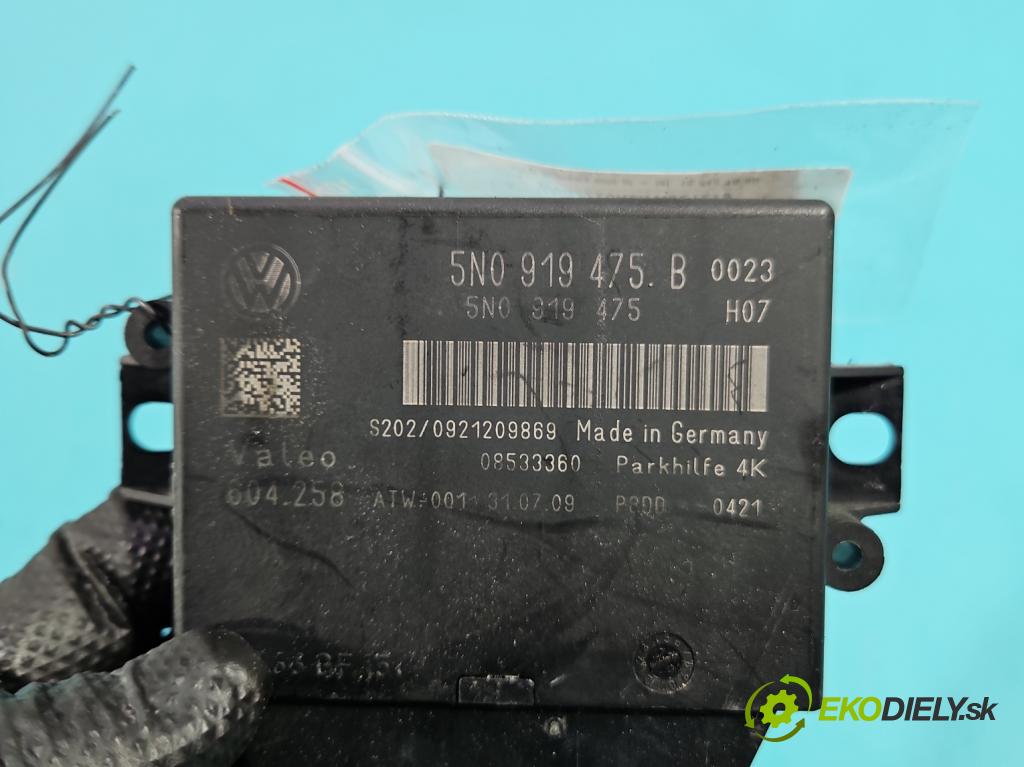 Vw Tiguan I 2007-2016 1.4 TSI 150 HP manual 110 kW 1390 cm3 5- riadiaca jednotka parkovaní: 5N0919475B