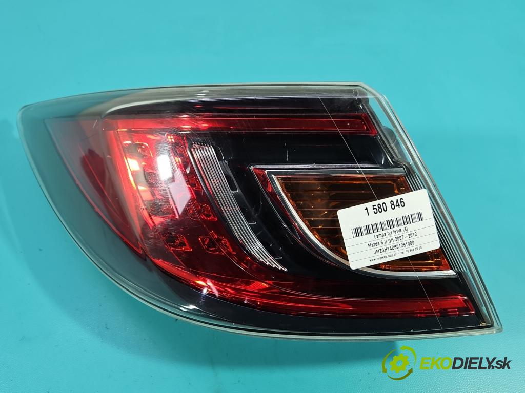 Mazda 6 II GH 2007-2012 2.0 citd 140 hp manual 103 kW 1998 cm3 5- světlo zadní levé 220-41055 (Klika dveří ostatní)