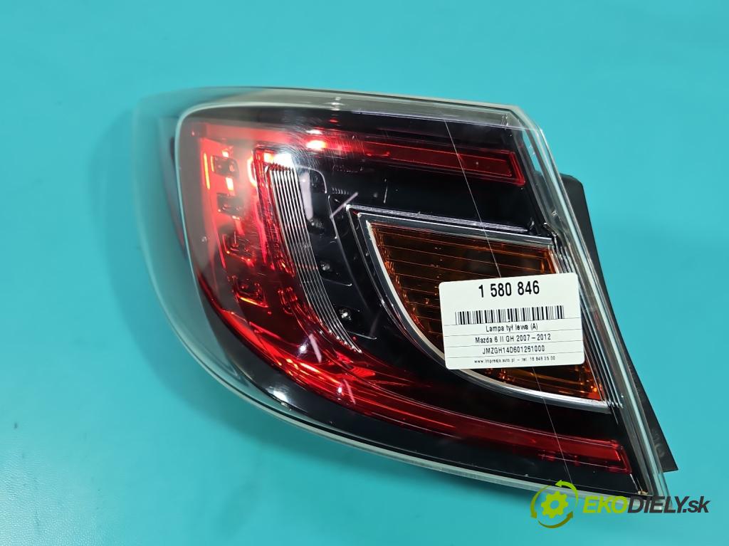 Mazda 6 II GH 2007-2012 2.0 citd 140 hp manual 103 kW 1998 cm3 5- světlo zadní levé 220-41055 (Klika dveří ostatní)