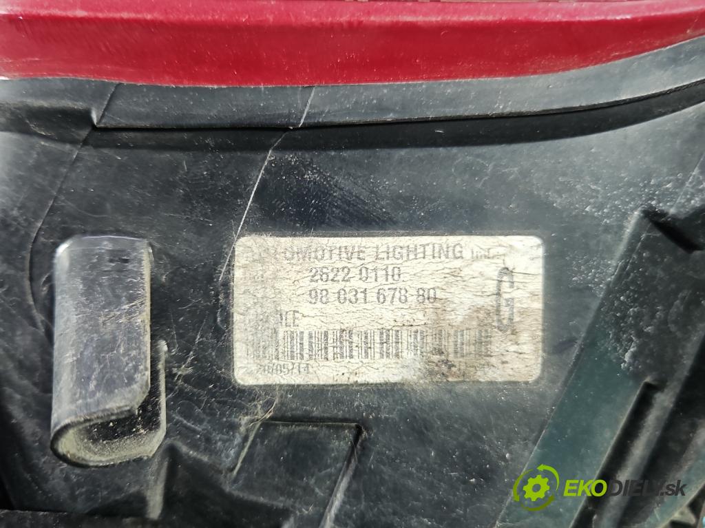 Citroen DS5 2011-2015 2.0 HDI 163 HP automatic 120 kW 1997 cm3 5- svetlo / reflektor zadné ľavé 9803167880 (Kľučka dverí ostatné)