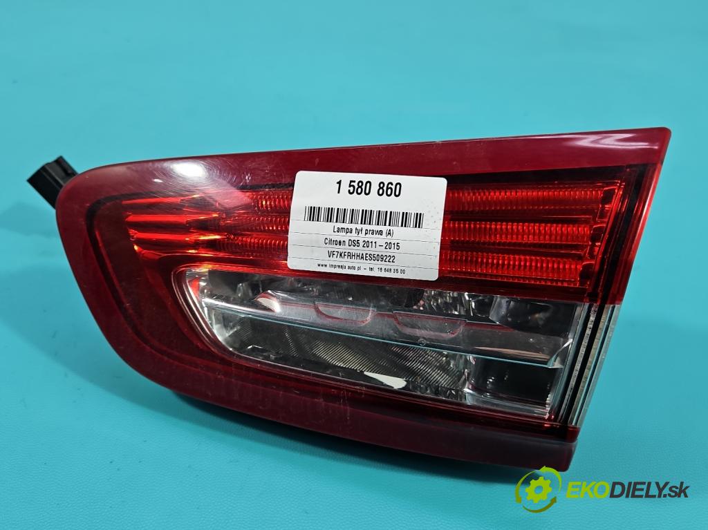 Citroen DS5 2011-2015 2.0 HDI 163 hp automatic 120 kW 1997 cm3 5- světlo zadní pravé 9803167980 (Klika dveří ostatní)