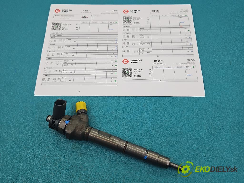 Vw Passat B7 2010-2014 2.0 tdi 140 hp manual 103 kW 1968 cm3 5- vstřikovač 0445110369 (Vstřikovač paliva)