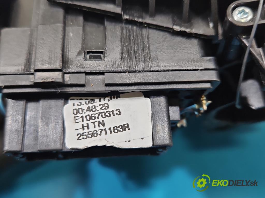 Renault Clio IV 2012-2020 1.2 16V 73 HP manual 54 kW 1149 cm3 5- prepínač komplex: 255671163R (Prepínacie páčky pod volantom)