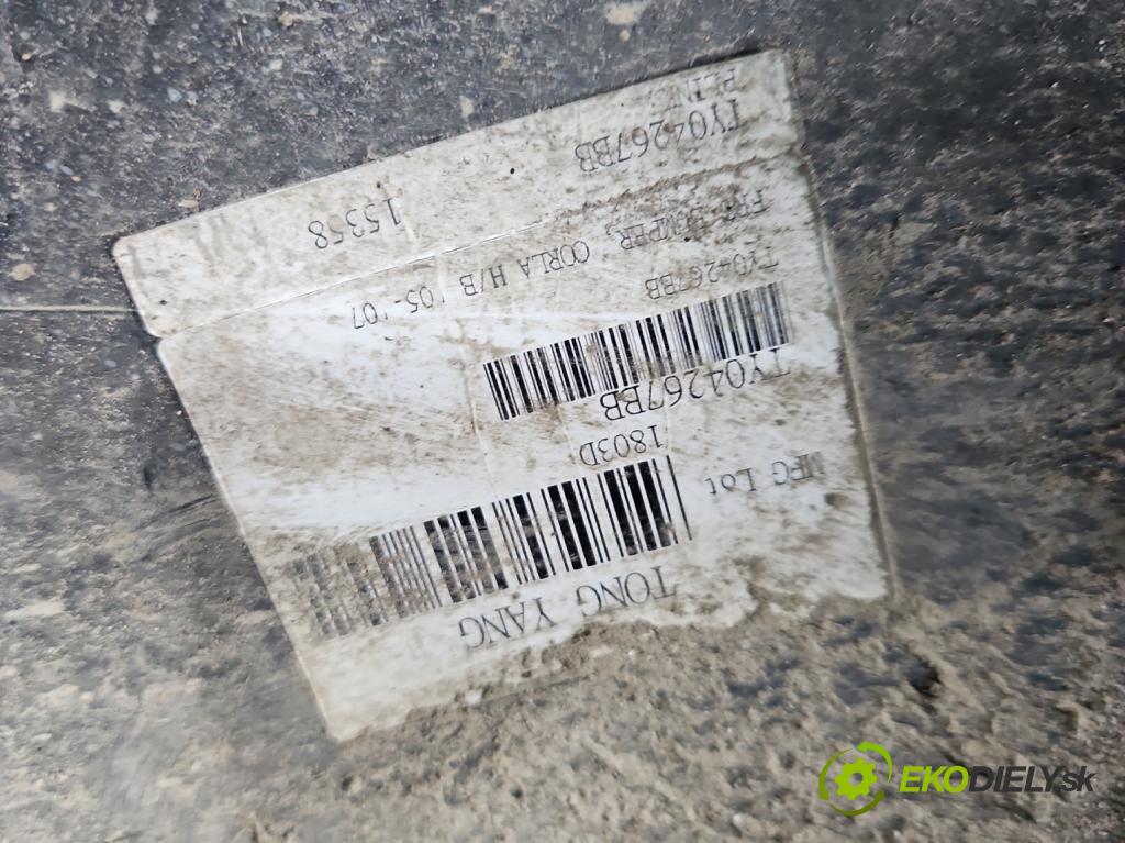 Toyota Corolla E12 2001-2009 1.4 D4D 90 HP manual 66 kW 1364 cm3 5- nárazník predné  (Kľučka dverí ostatné)