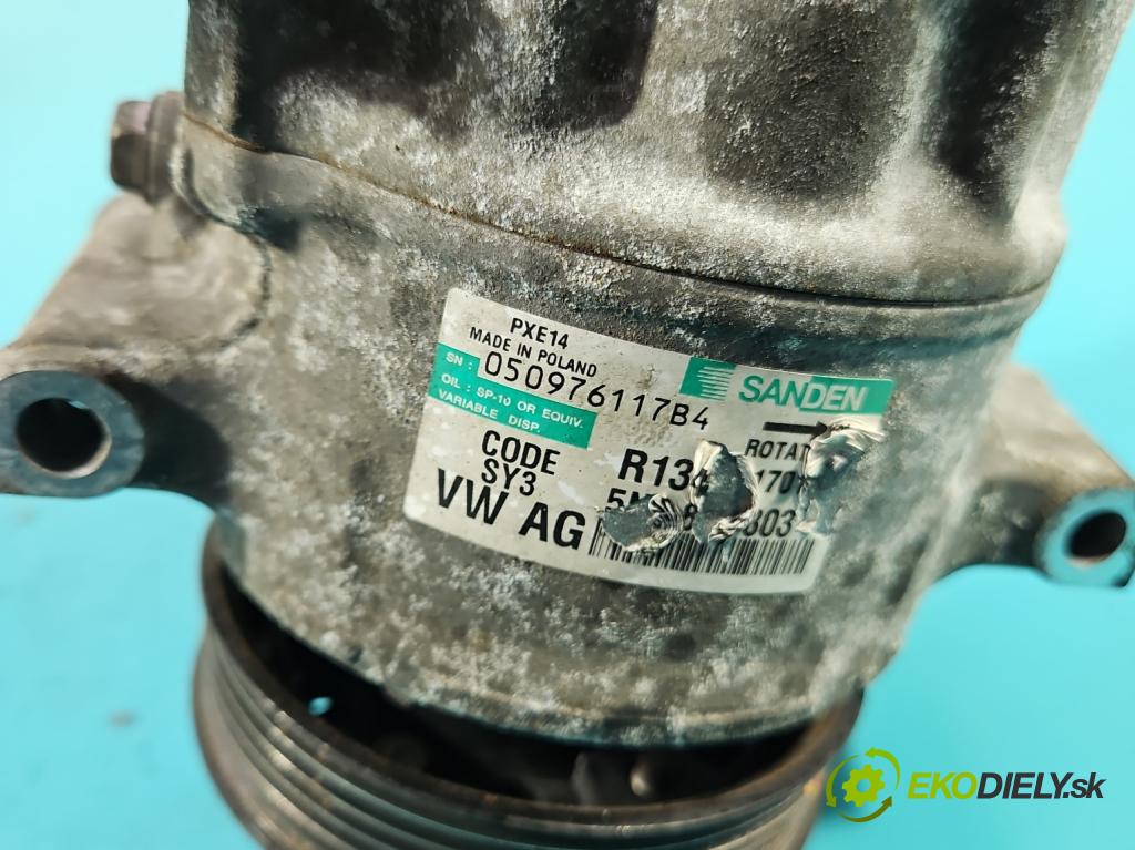 Skoda Octavia II 2004-2013 1.9 tdi 105 HP manual 77 kW 1896 cm3 5- Kompresor: klimatizácie 1K0820803 (Kompresor klimatizácie)