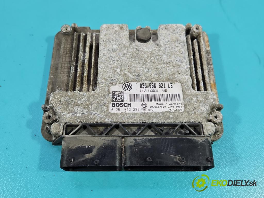 Skoda Octavia II 2004-2013 1.9 tdi 105 HP manual 77 kW 1896 cm3 5- riadiaca jednotka motora 03G906021LB